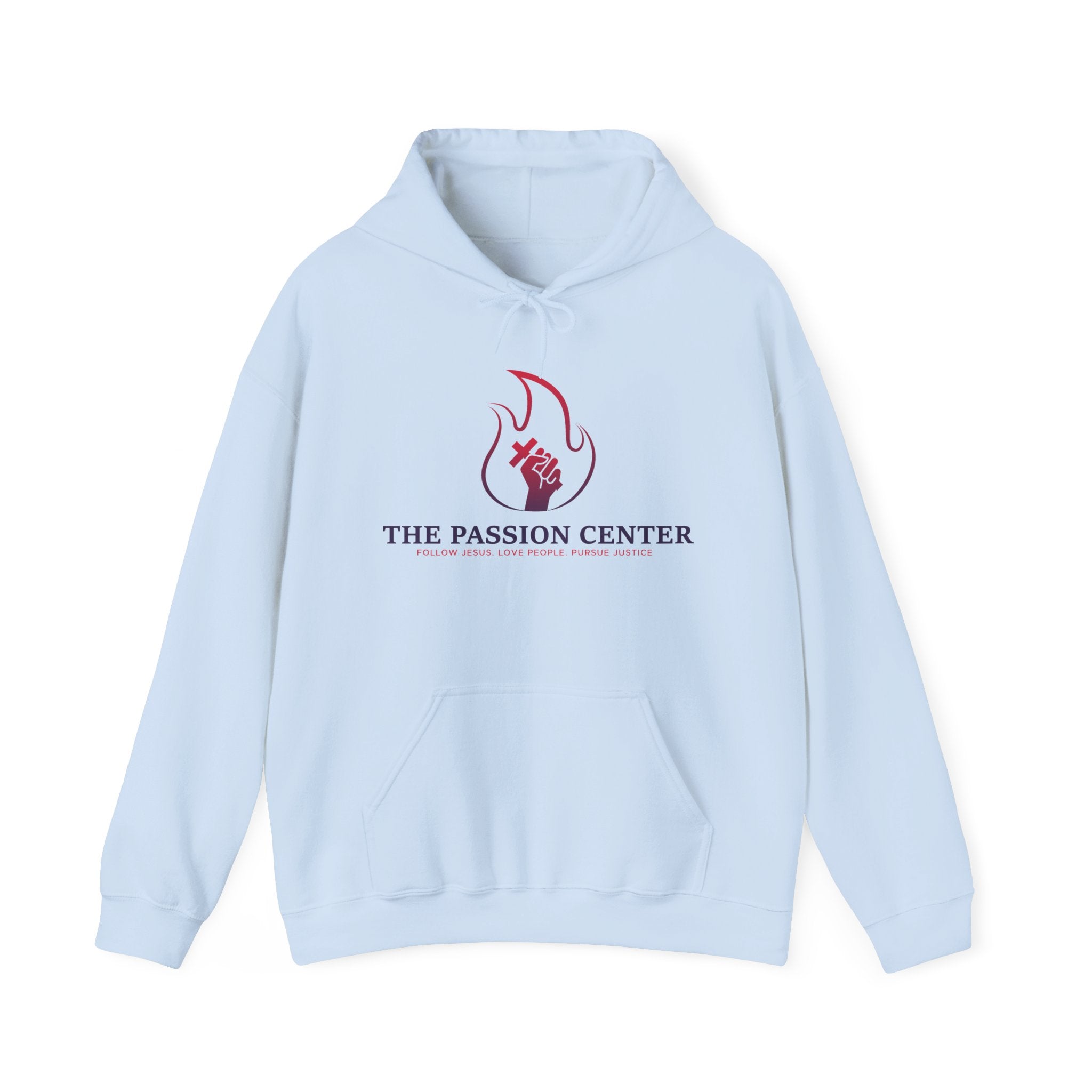 The Passion Center Hoodie — Inspirational Flame Logo Pullover