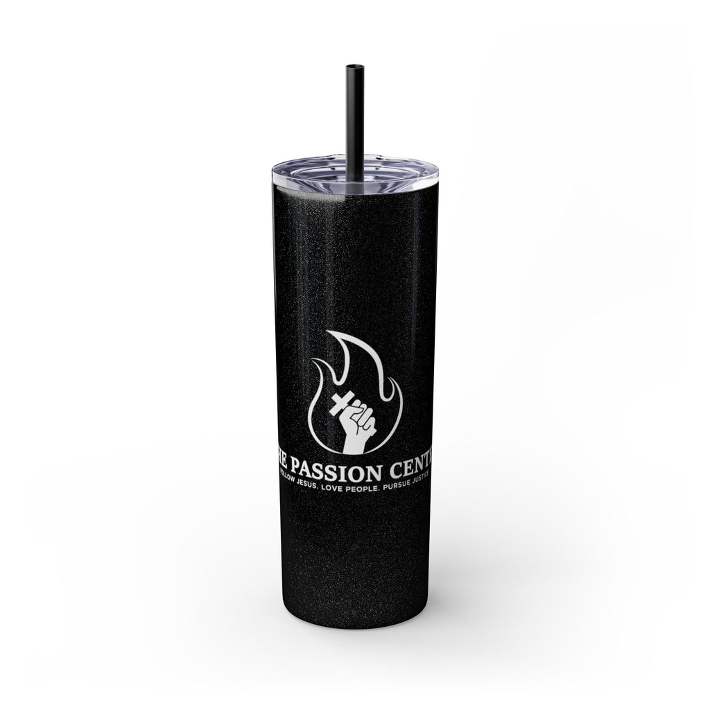 Copy of Skinny Tumbler - Passion2Plant Green Eco Logo 20oz Straw Cup