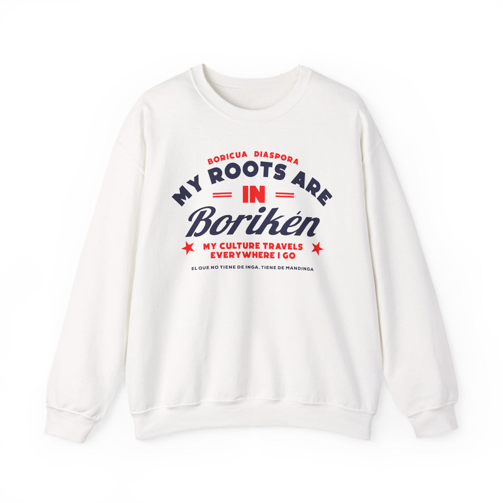 My Roots are in Boriken Crewneck Sweatshirt — Minimal Church Ministry Logo