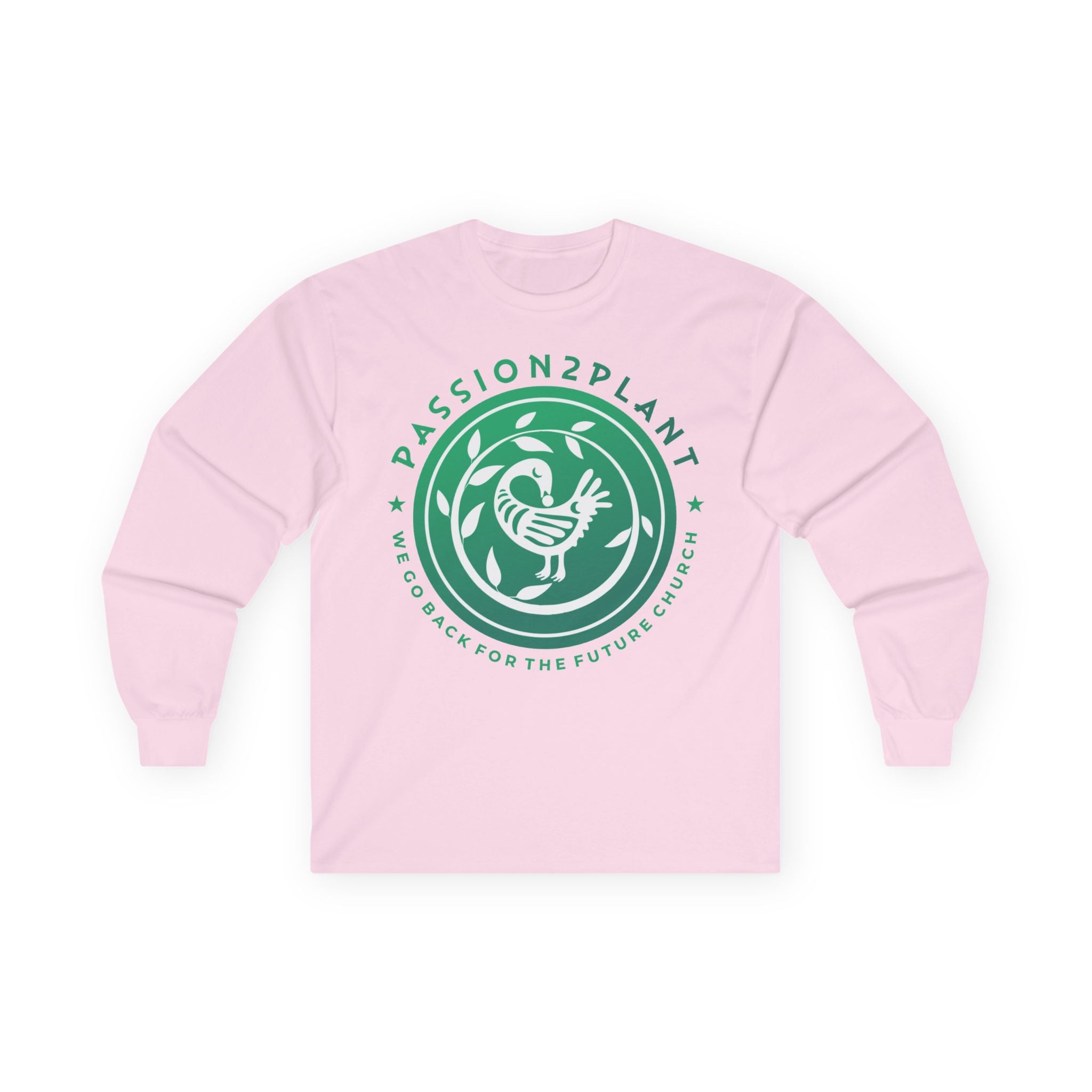 Passion2Plant Logo Long Sleeve Tee — Eco Gardening Crew Shirt