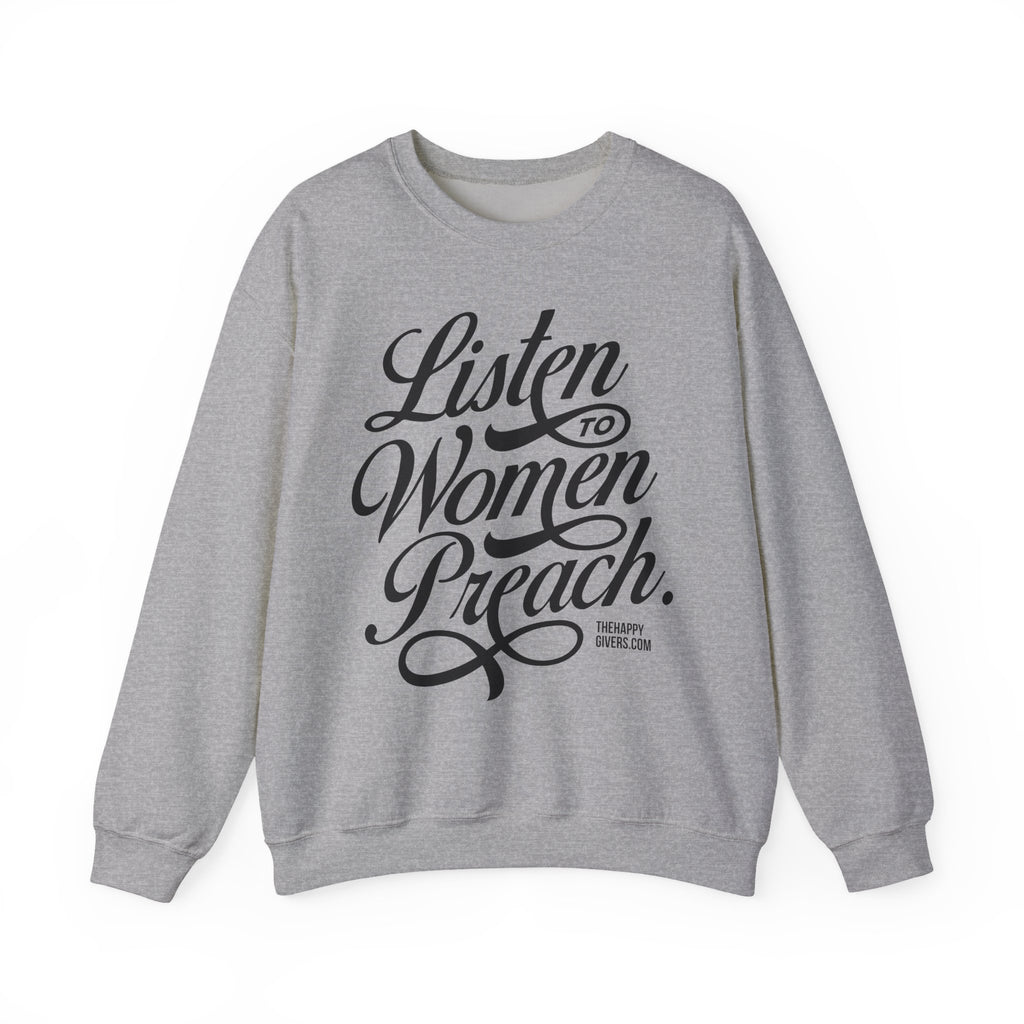 Listen to Women Preach Light Crewneck Sweatshirt