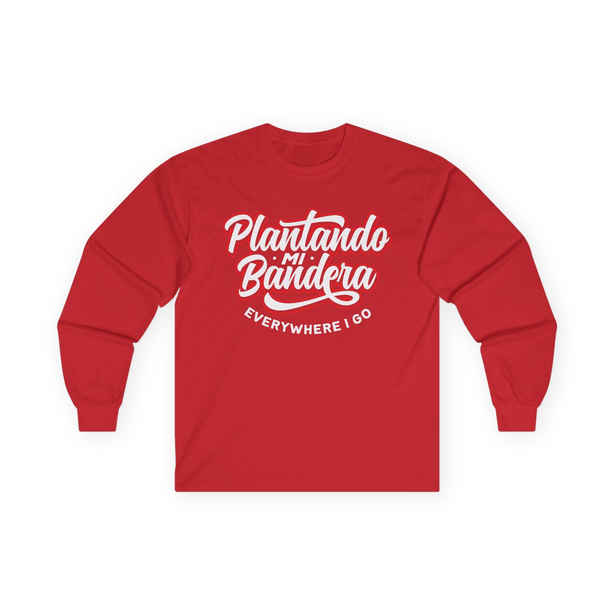 Plantando Mi Bandera Long Sleeve Tee — Minimalist Church Group Shirt