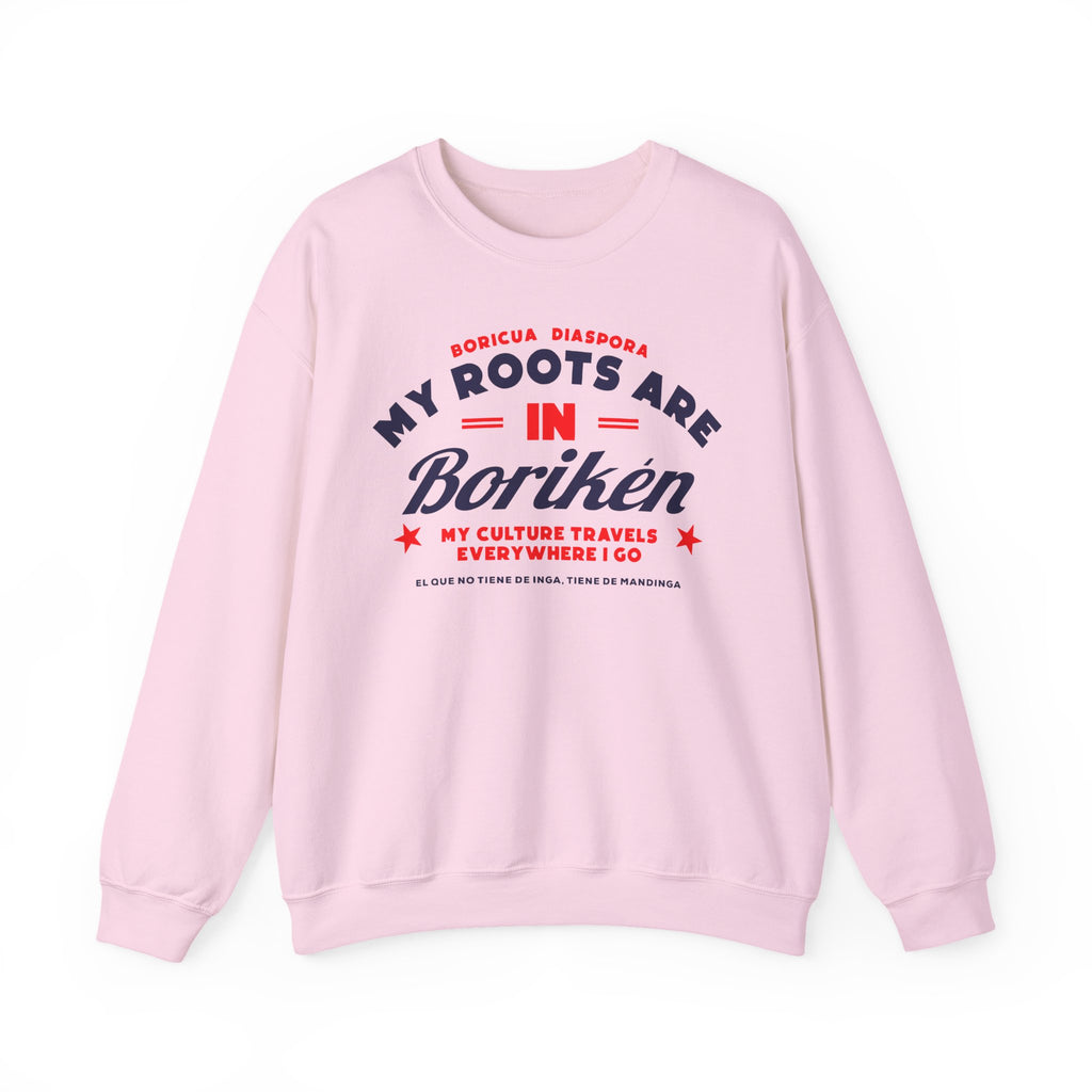 My Roots are in Boriken Crewneck Sweatshirt — Minimal Church Ministry Logo