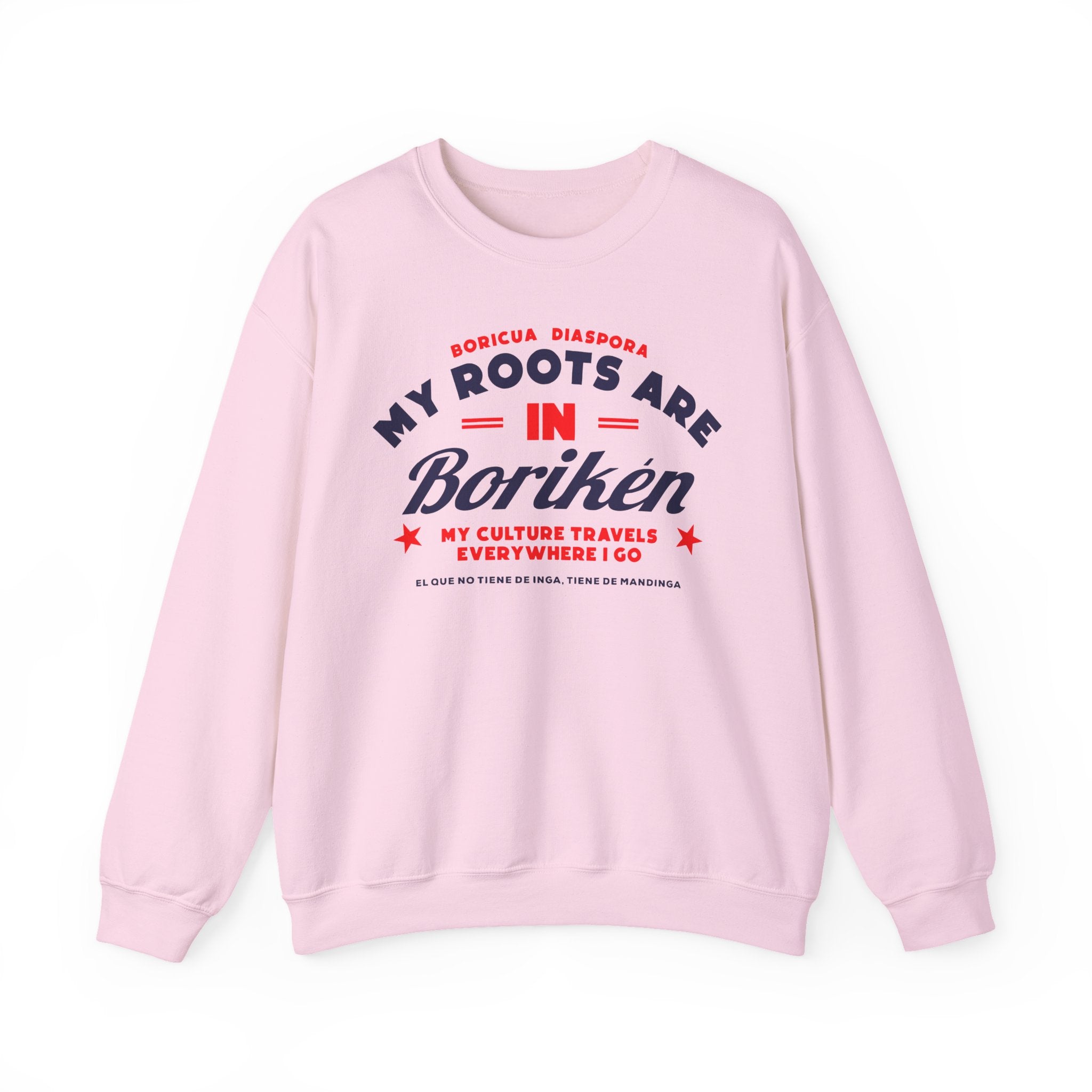 My Roots are in Boriken Crewneck Sweatshirt — Minimal Church Ministry Logo