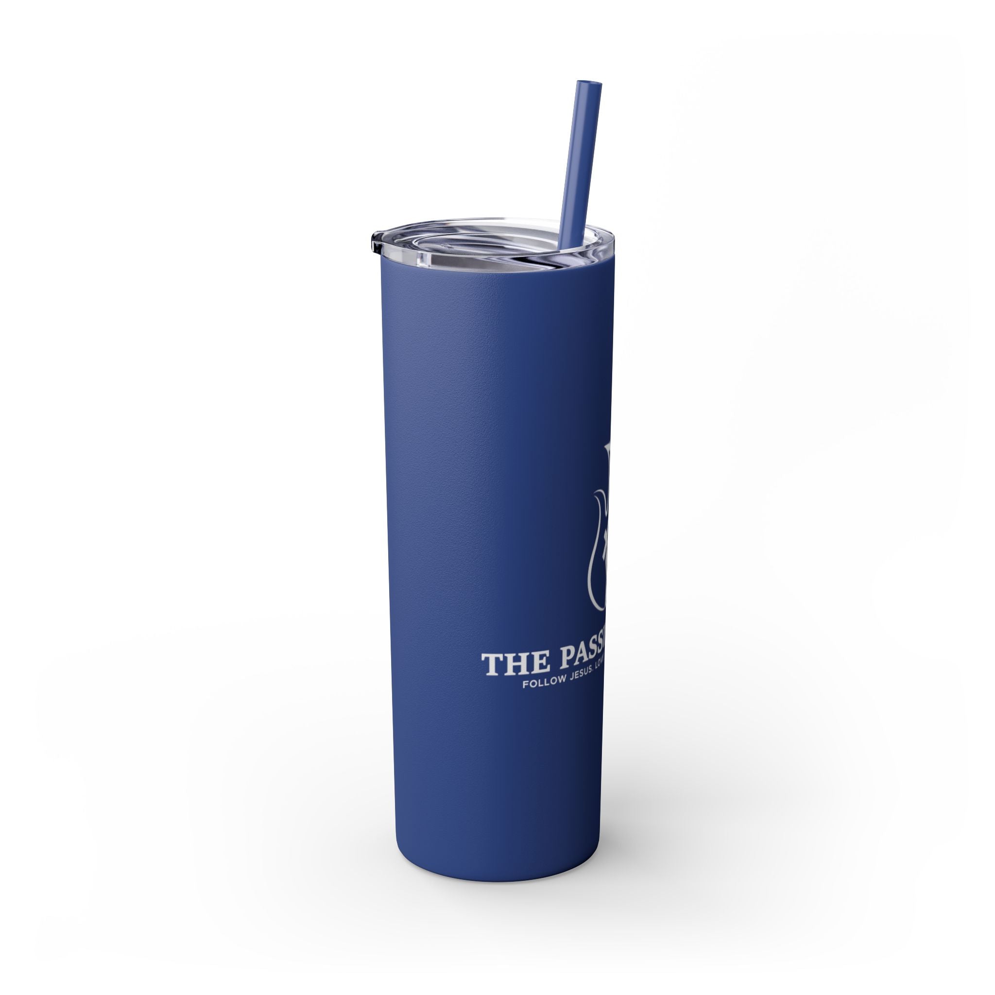 Copy of Skinny Tumbler - Passion2Plant Green Eco Logo 20oz Straw Cup