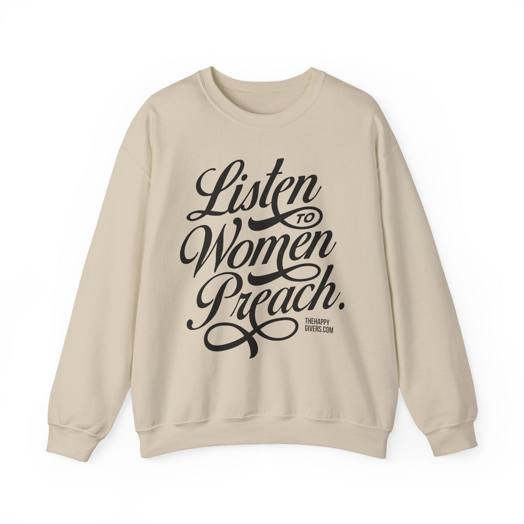 Listen to Women Preach Light Crewneck Sweatshirt