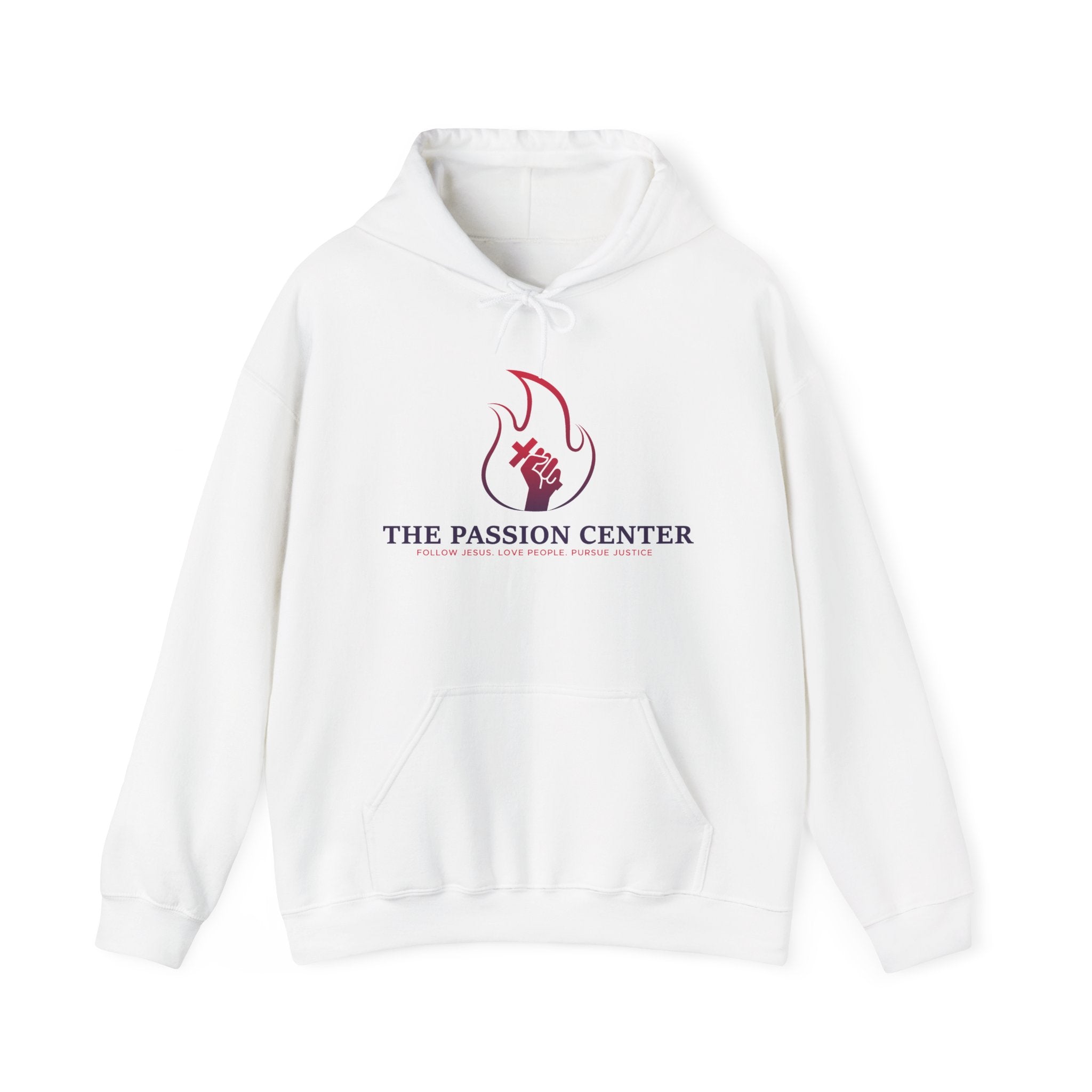 The Passion Center Hoodie — Inspirational Flame Logo Pullover