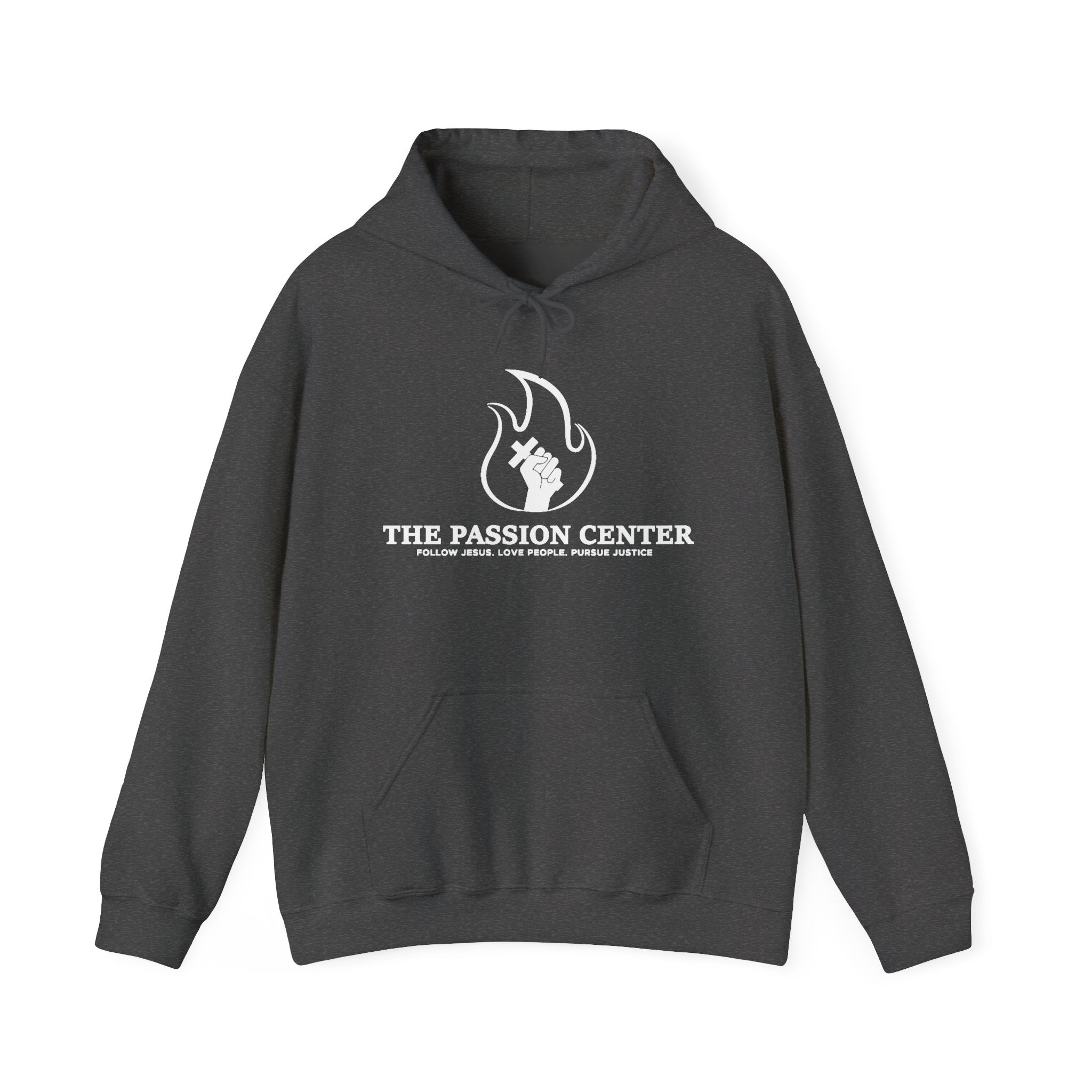 The Passion Center Hoodie — Flame Logo Church & Ministry Sweatshirt