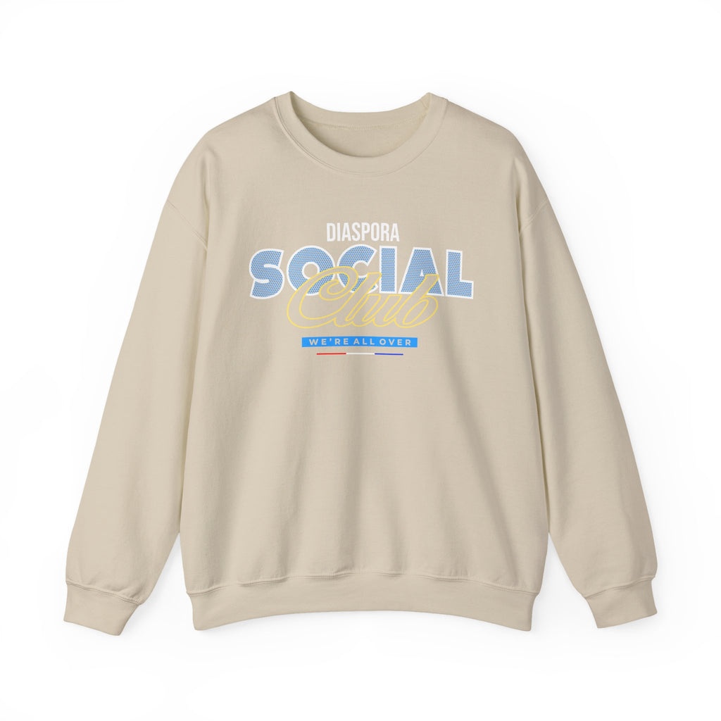 Diaspora Social Club Crewneck Sweatshirt — Minimal Church Ministry Logo