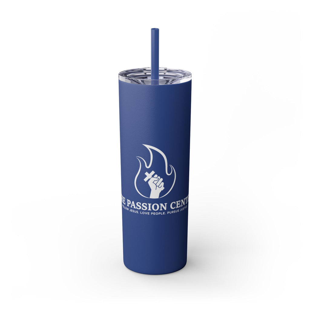 Copy of Skinny Tumbler - Passion2Plant Green Eco Logo 20oz Straw Cup