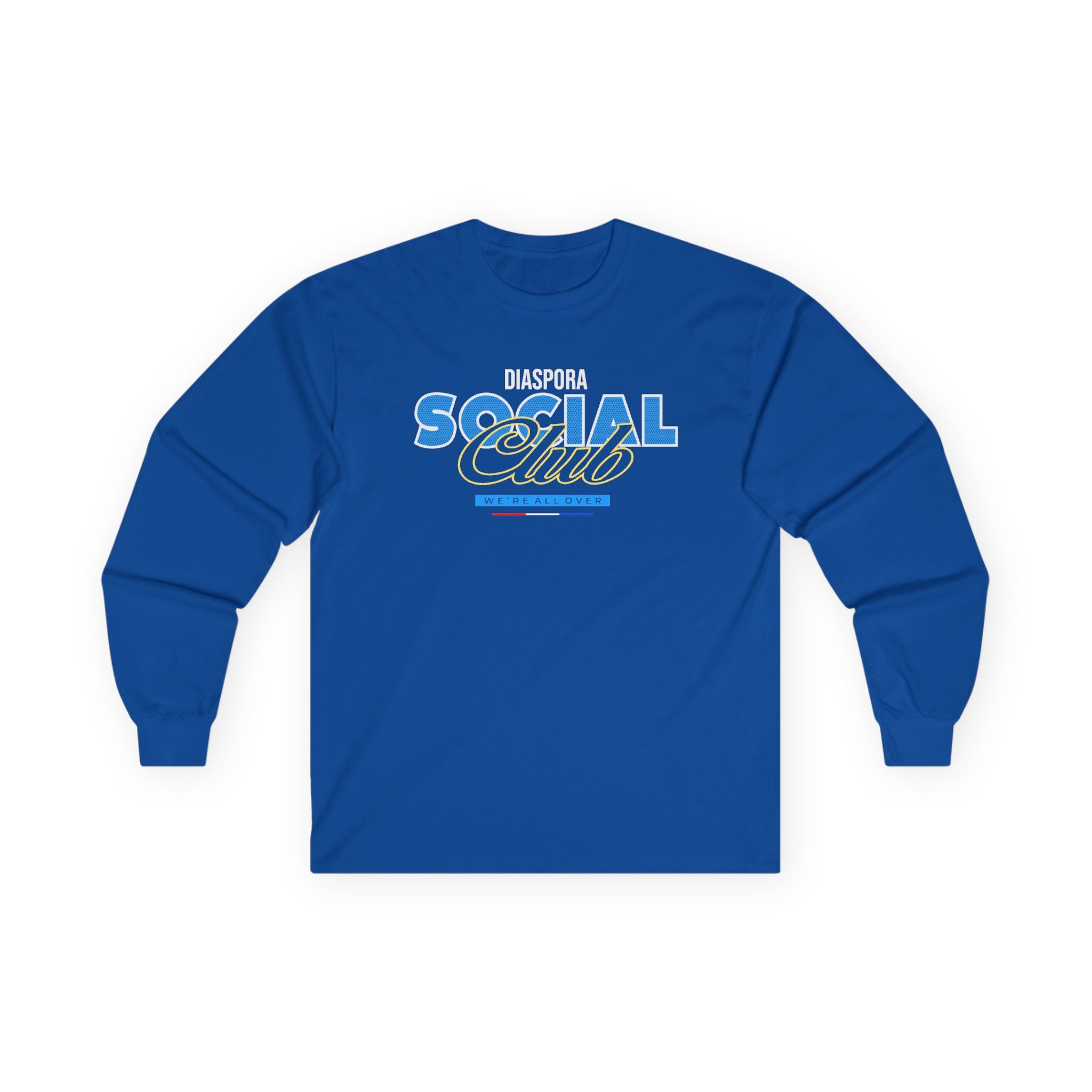 Diaspora Social Club Long Sleeve Tee — Minimalist Church Group Shirt