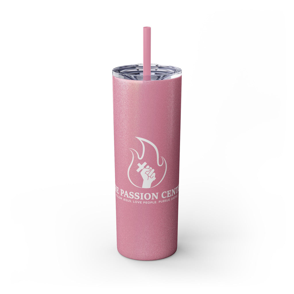Copy of Skinny Tumbler - Passion2Plant Green Eco Logo 20oz Straw Cup