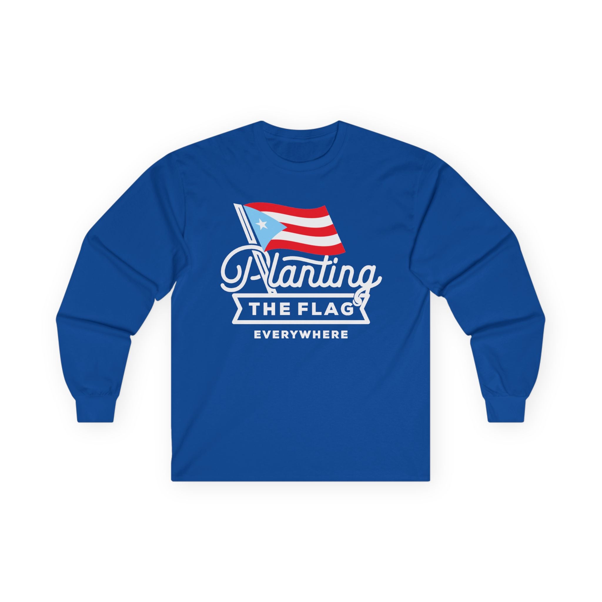 Planting the Flag Long Sleeve Tee — Minimalist Church Group Shirt