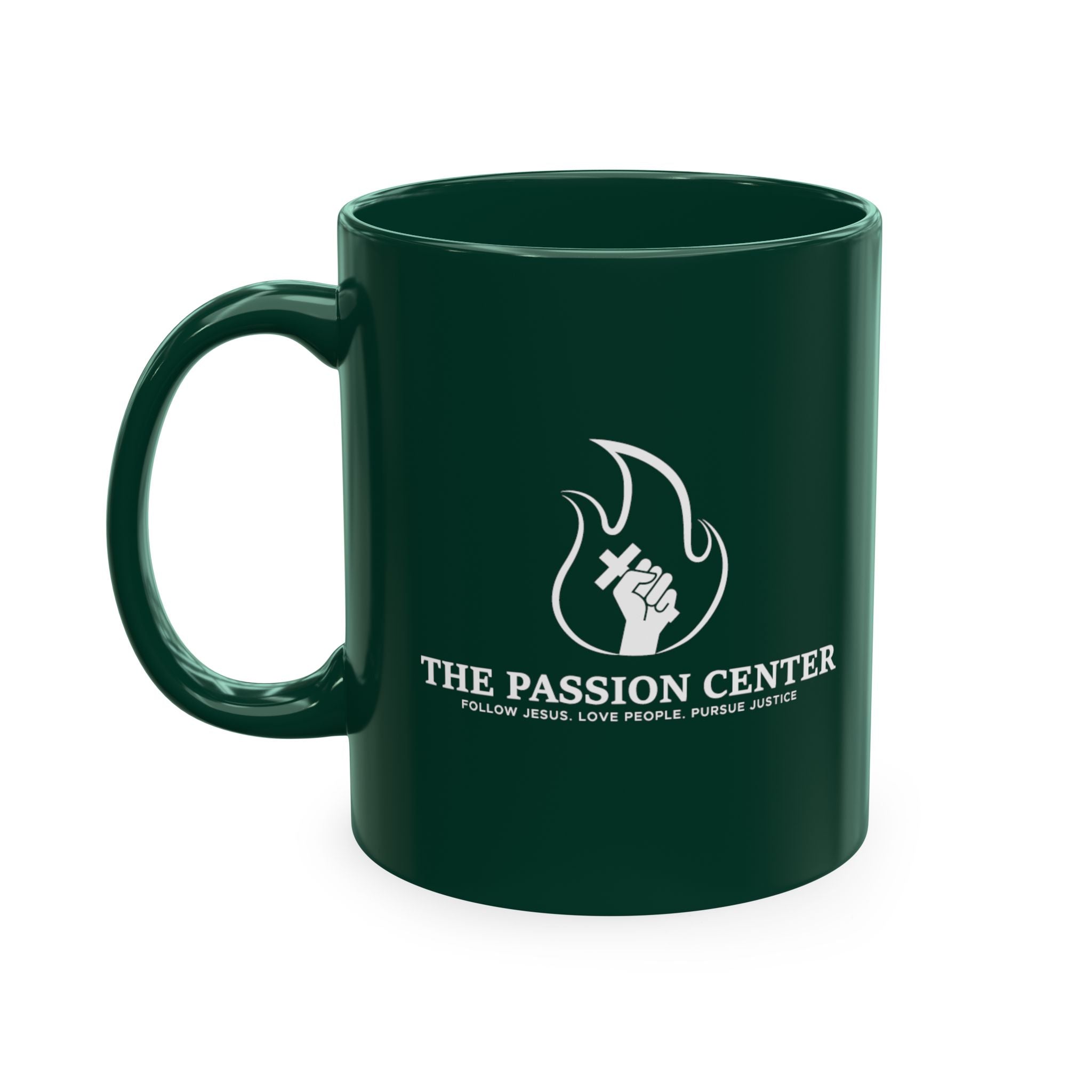 Ceramic Mug — "The Passion Center" Eco Coffee Cup
