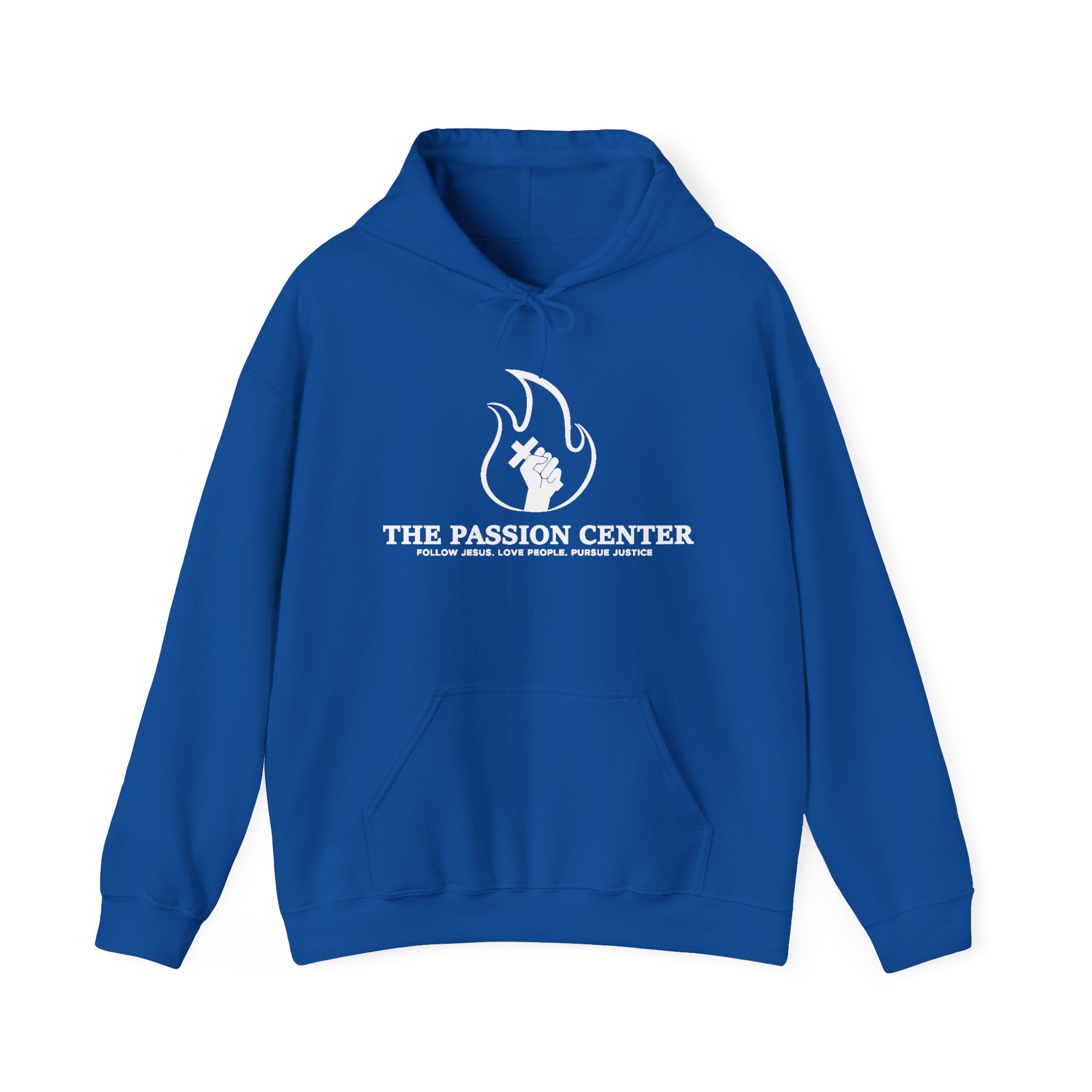 The Passion Center Hoodie — Flame Logo Church & Ministry Sweatshirt
