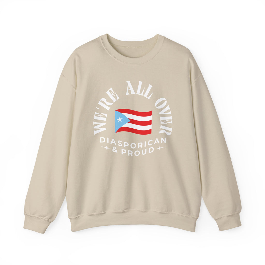 We're All Over Crewneck Sweatshirt — Minimal Church Ministry Logo