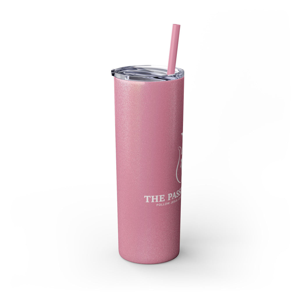 Copy of Skinny Tumbler - Passion2Plant Green Eco Logo 20oz Straw Cup