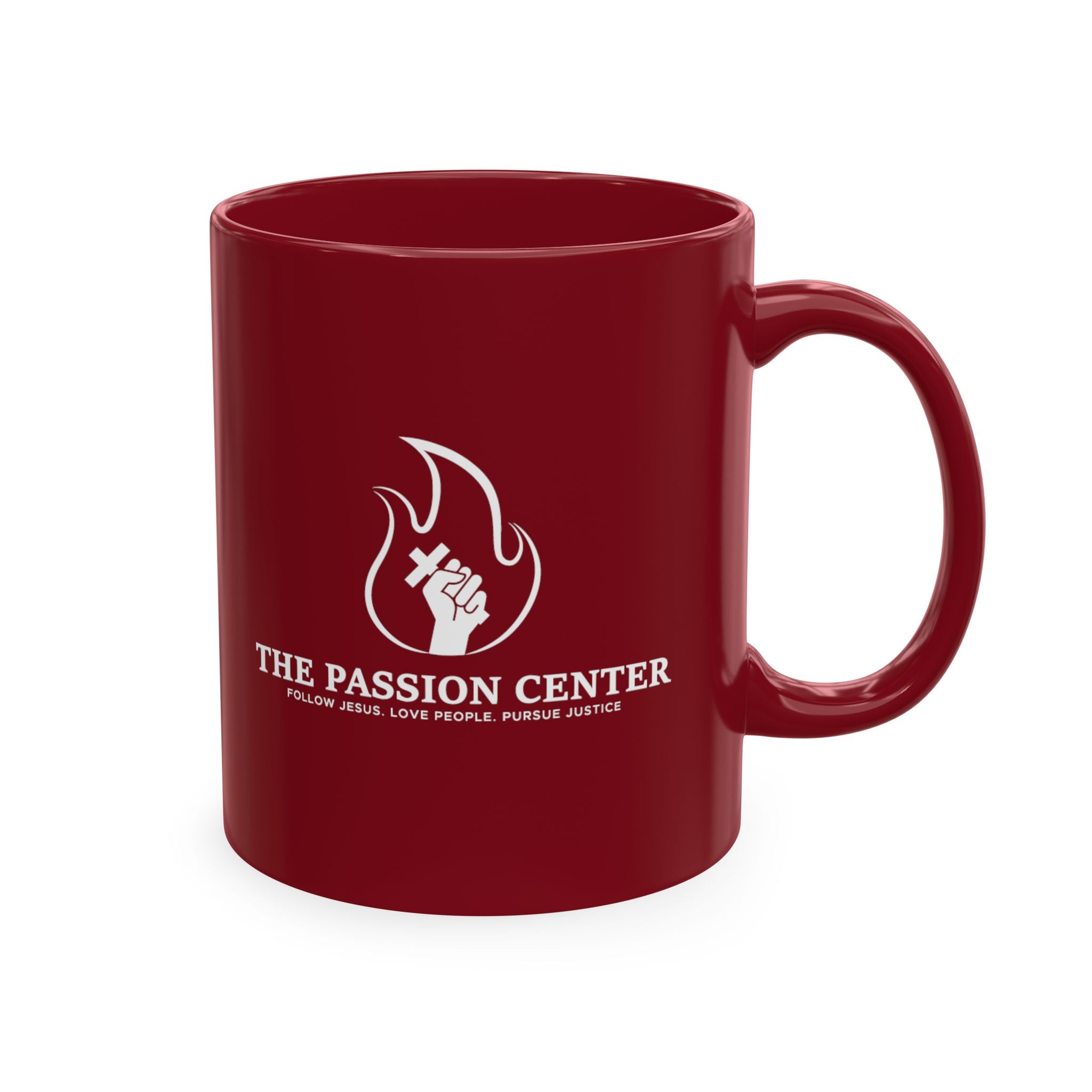 Ceramic Mug — "The Passion Center" Eco Coffee Cup