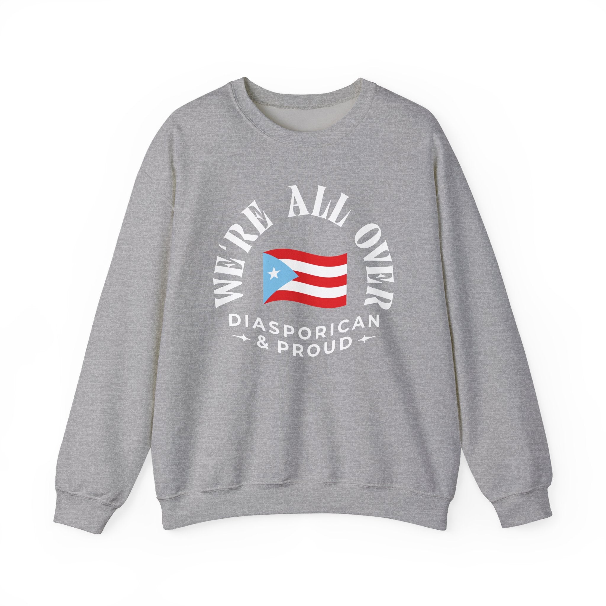 We're All Over Crewneck Sweatshirt — Minimal Church Ministry Logo