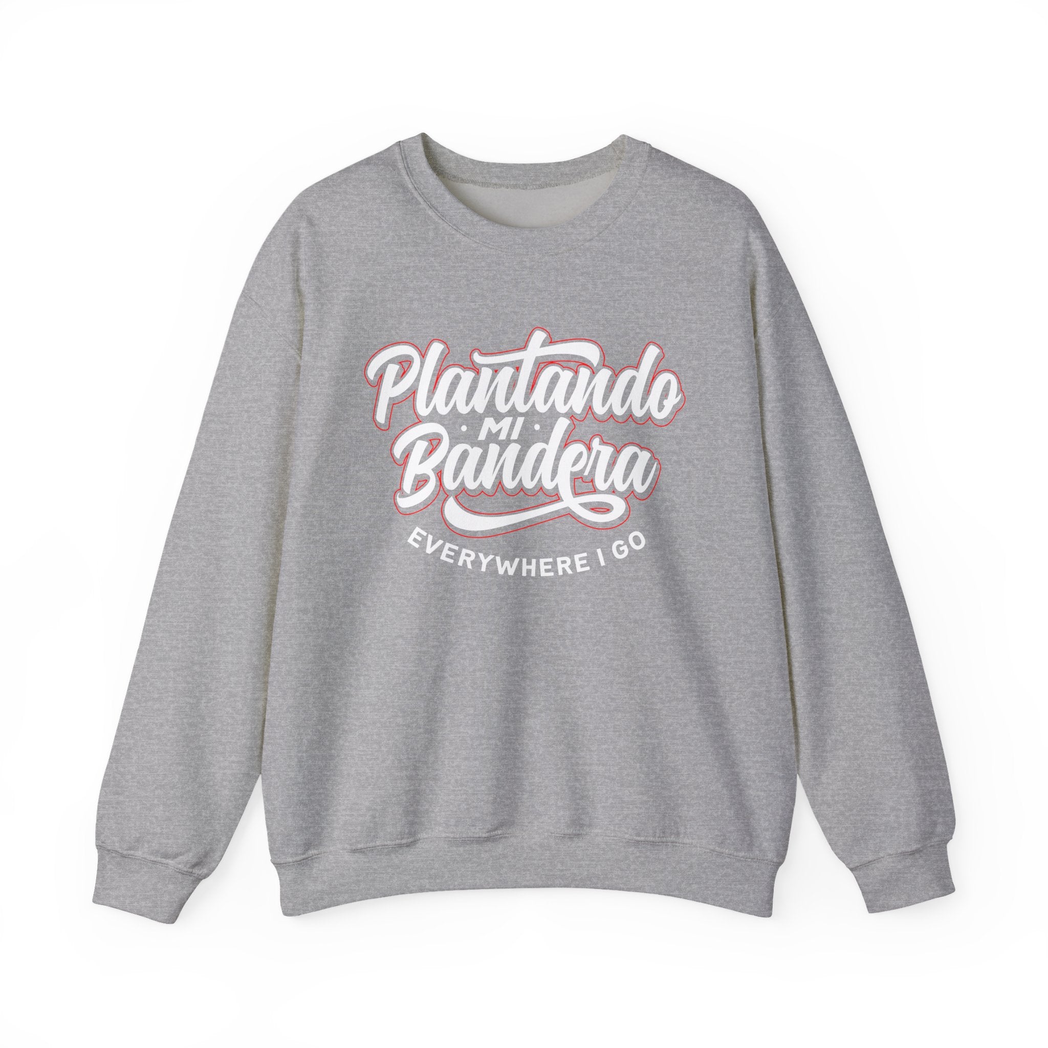 Plantando Mi Bandera Crewneck Sweatshirt — Minimal Church Ministry Logo
