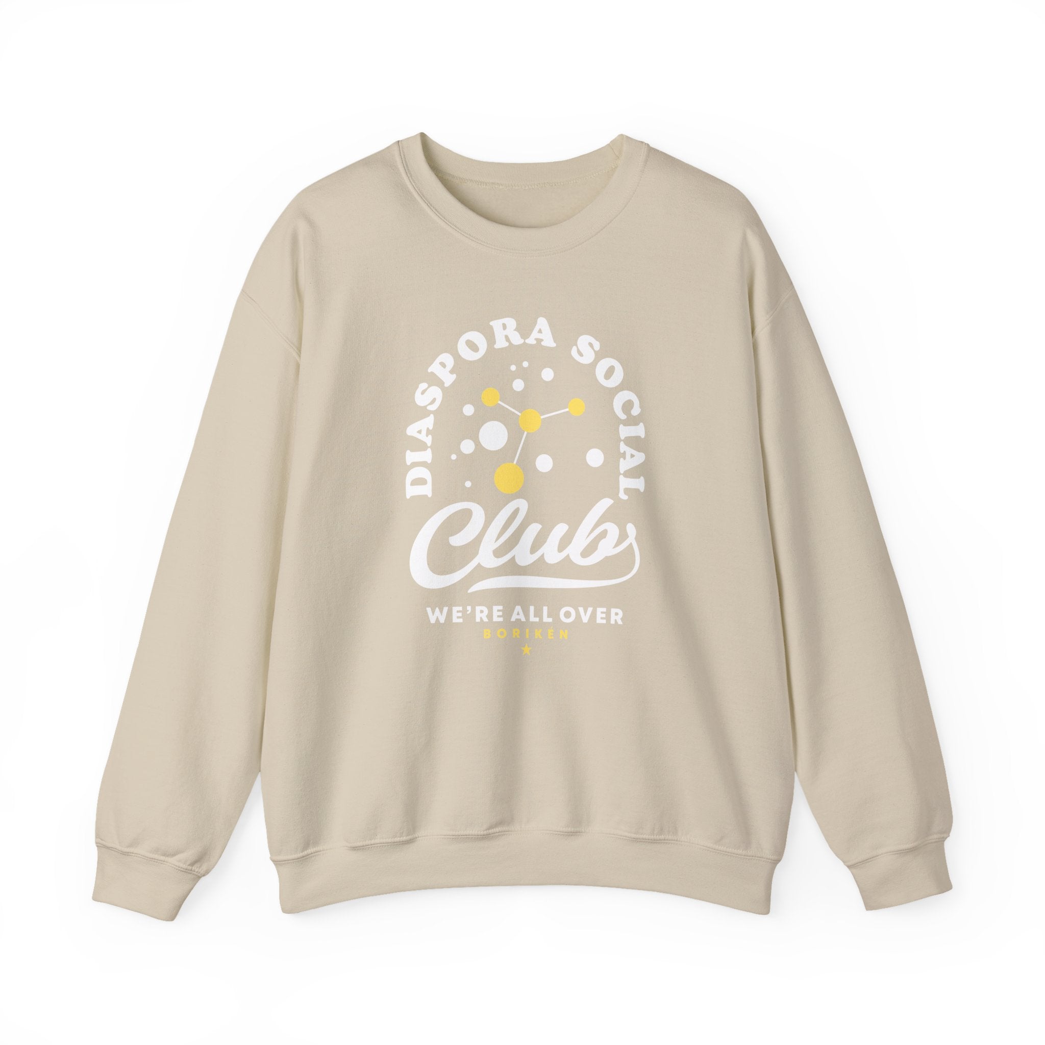 Diaspora Social Club Crewneck Sweatshirt — Minimal Church Ministry Logo