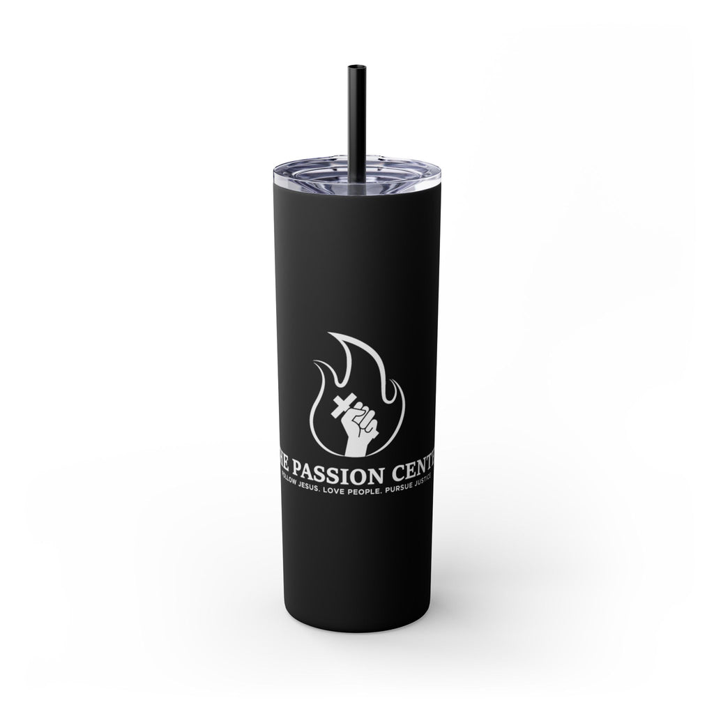 Copy of Skinny Tumbler - Passion2Plant Green Eco Logo 20oz Straw Cup