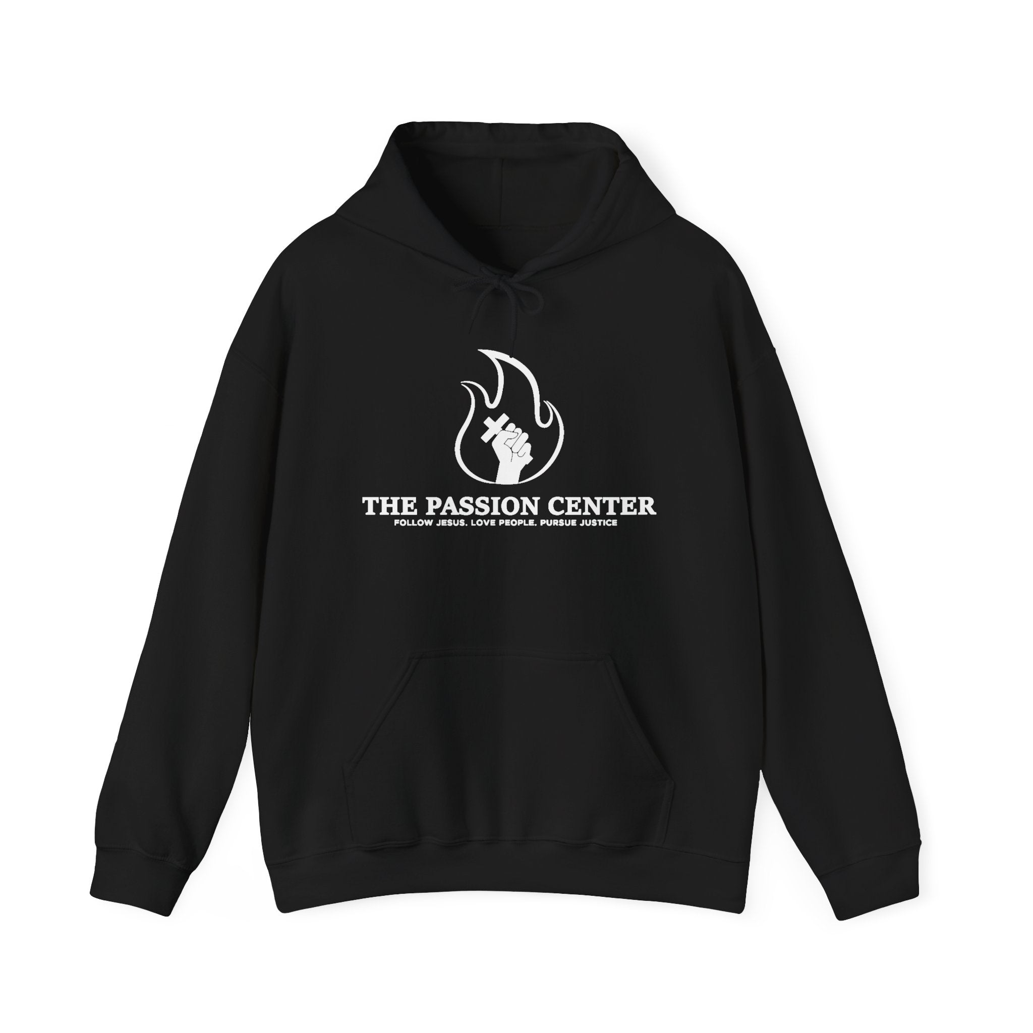 The Passion Center Hoodie — Flame Logo Church & Ministry Sweatshirt