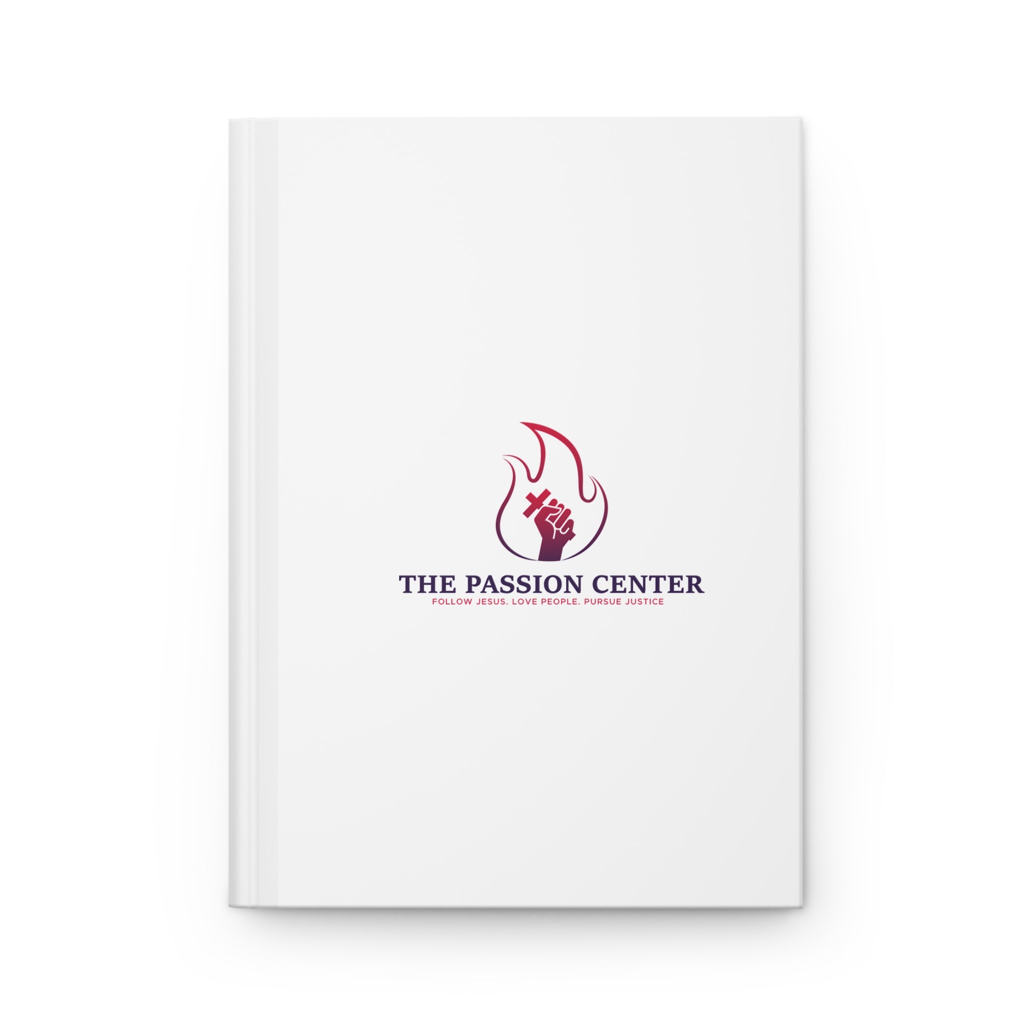 Hardcover Journal — The Passion Center Logo Matte Notebook