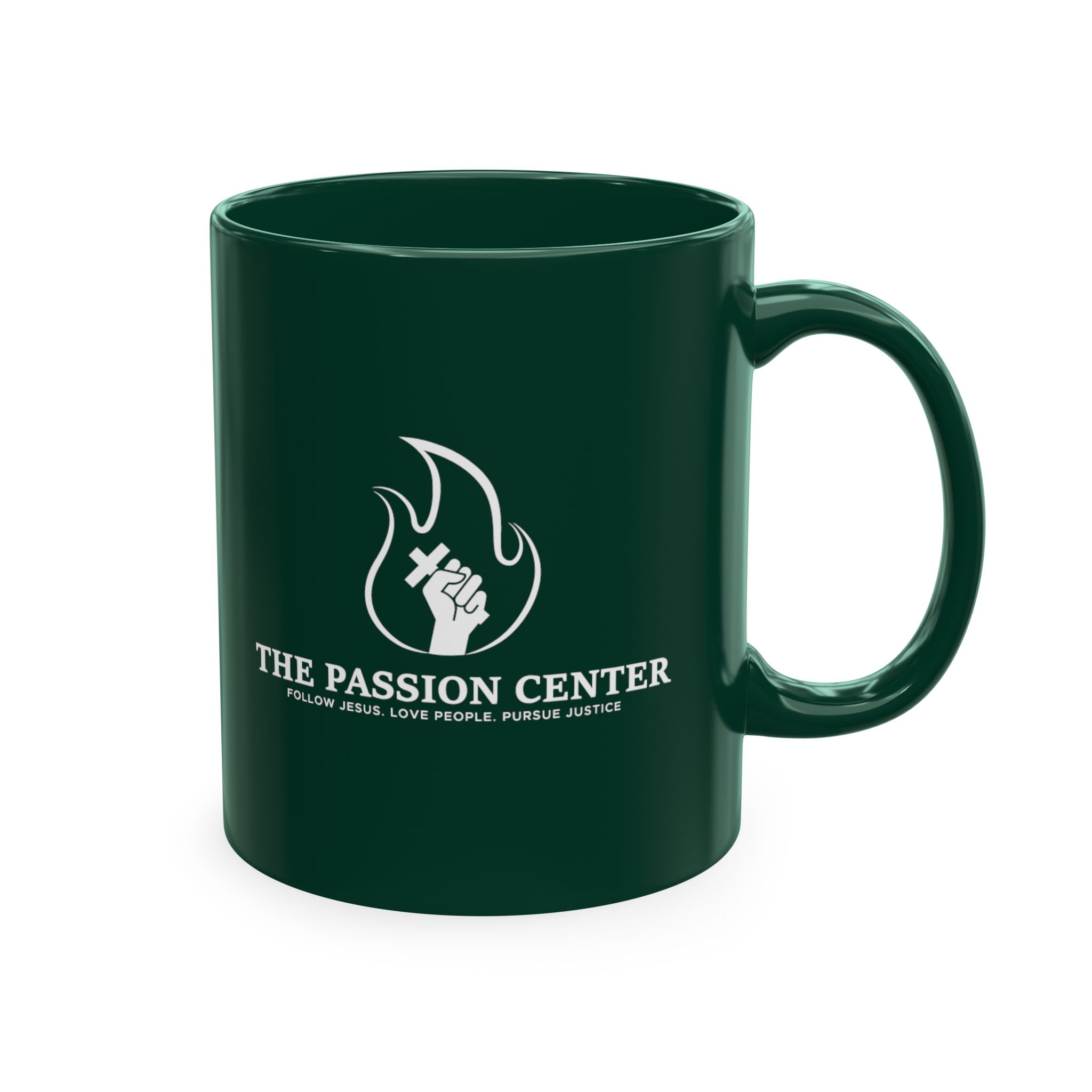 Ceramic Mug — "The Passion Center" Eco Coffee Cup