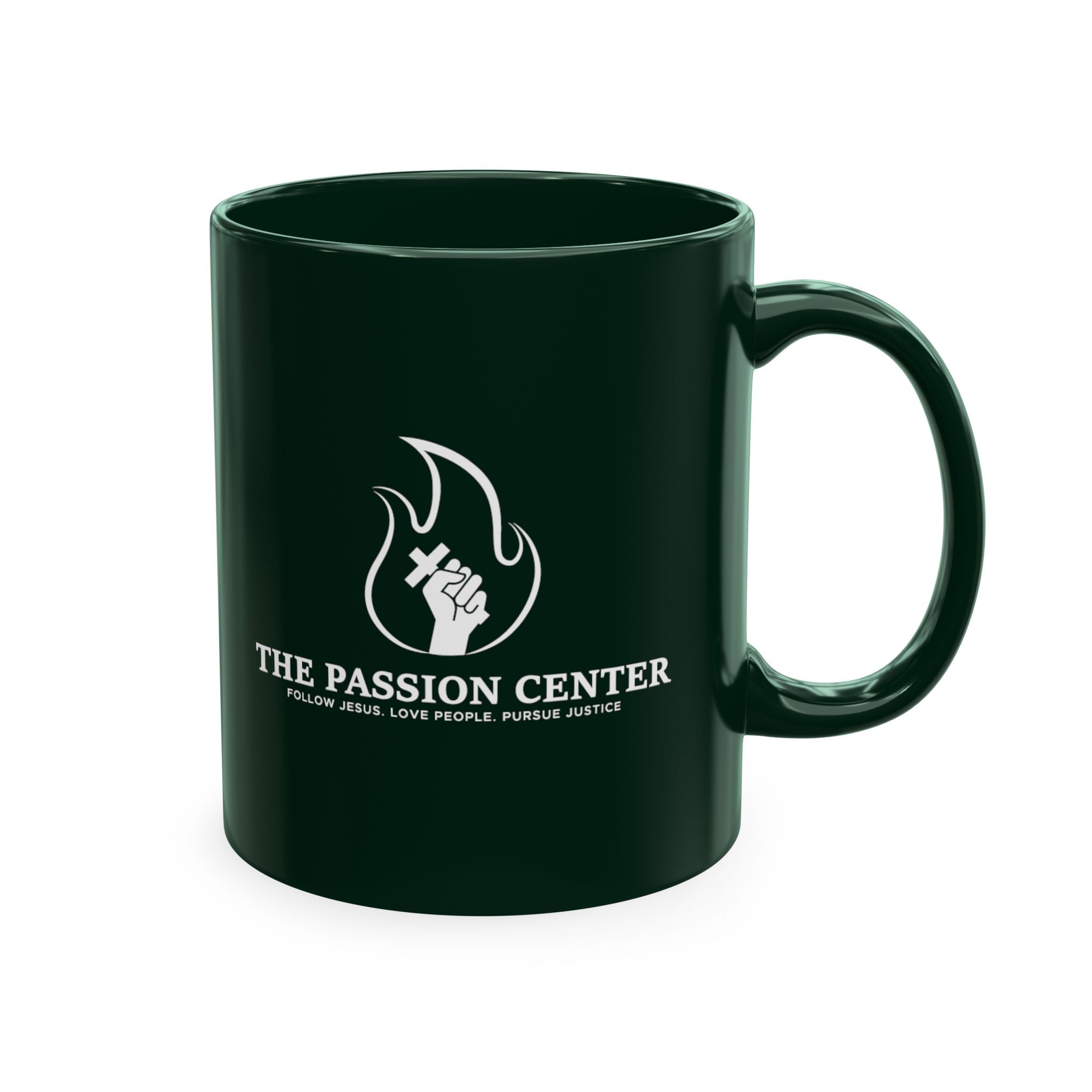Ceramic Mug — "The Passion Center" Eco Coffee Cup