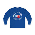 We're All Over Long Sleeve Tee — Minimalist Church Group Shirt
